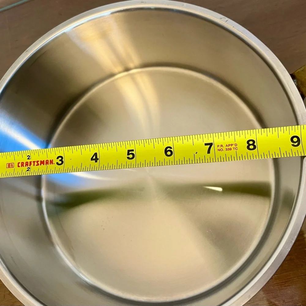 Spring Culinox 78 Copper/Stainless 4-quart Saucepan, 1970s Vintage, Switzerland - Picture 15 of 16